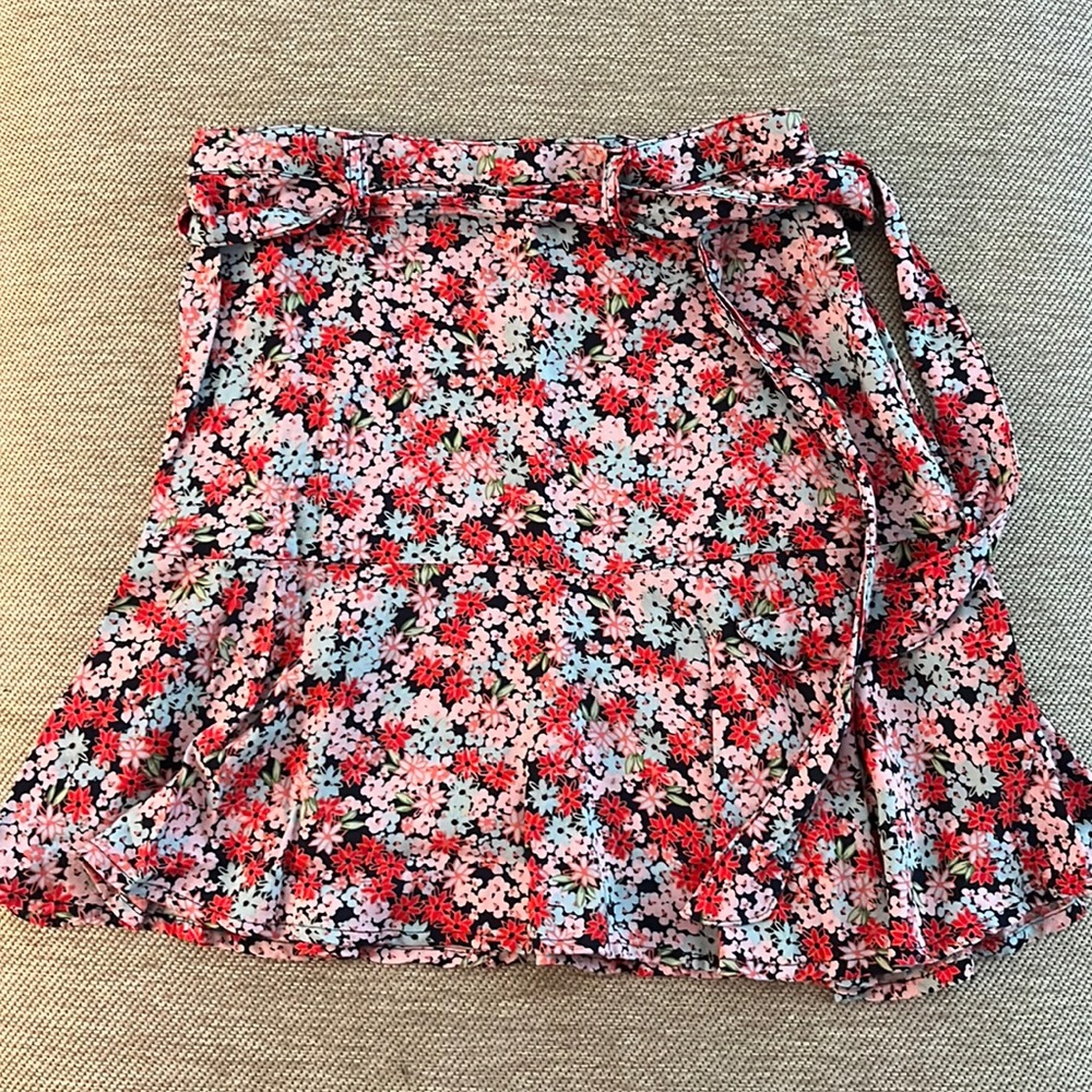 spring floral skirt